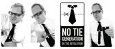 No Tie Generation: Isard Haasakker cutting off his tie